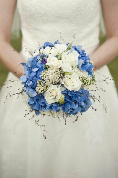 Bouquet couleur bleu